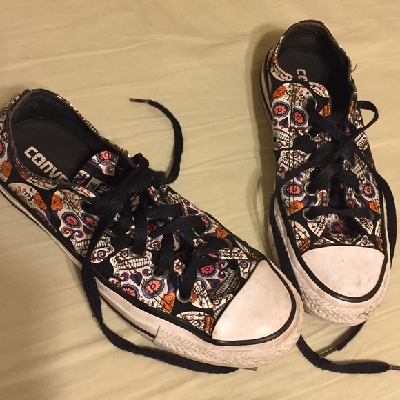 day of the dead converse shoes